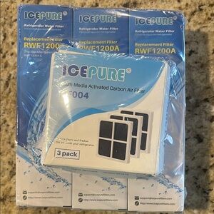 ICEPURE Refrigerator Water Filter and Air Filter Set 3 Pack
